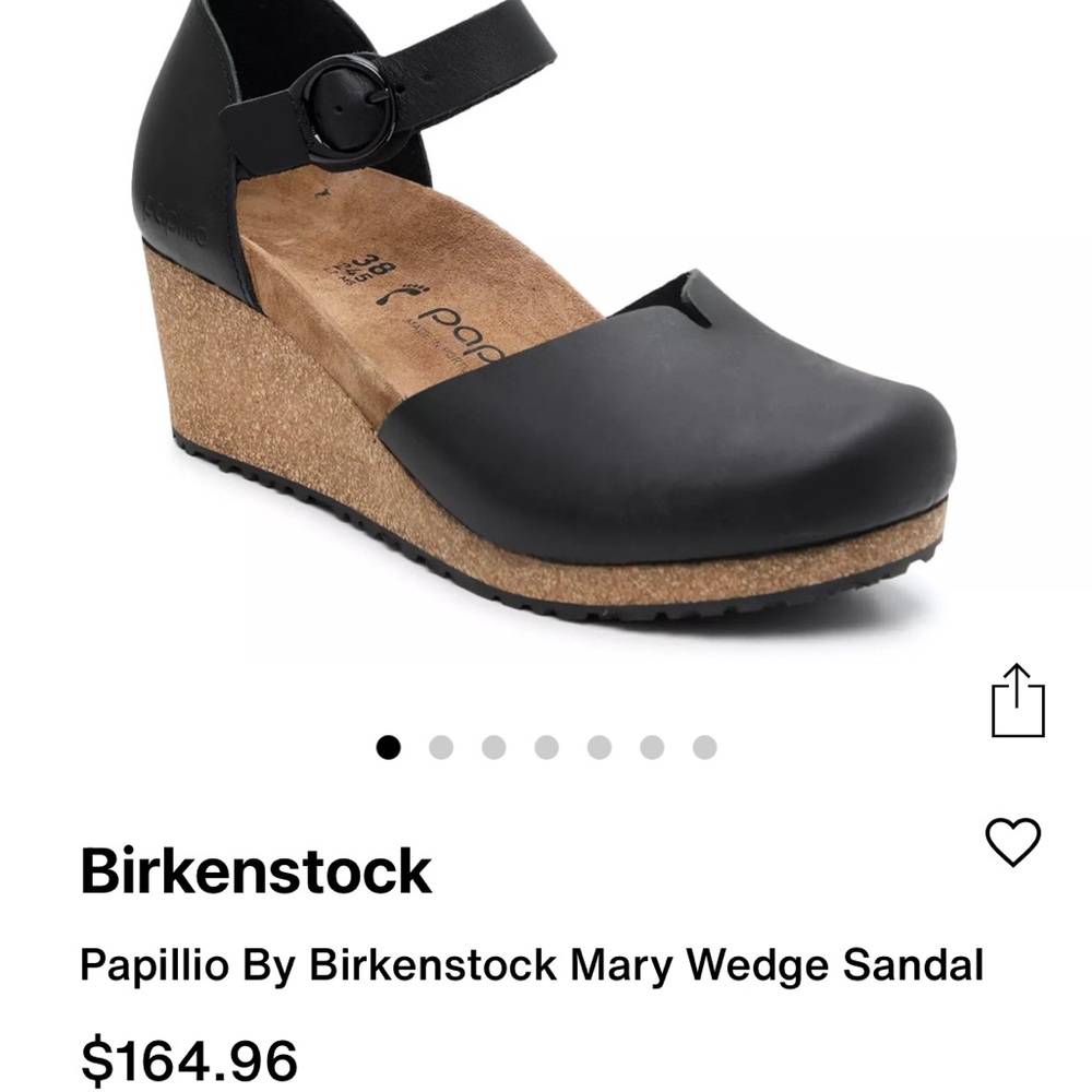Birkenstock Papillo Black Mary Wedge Sandal
